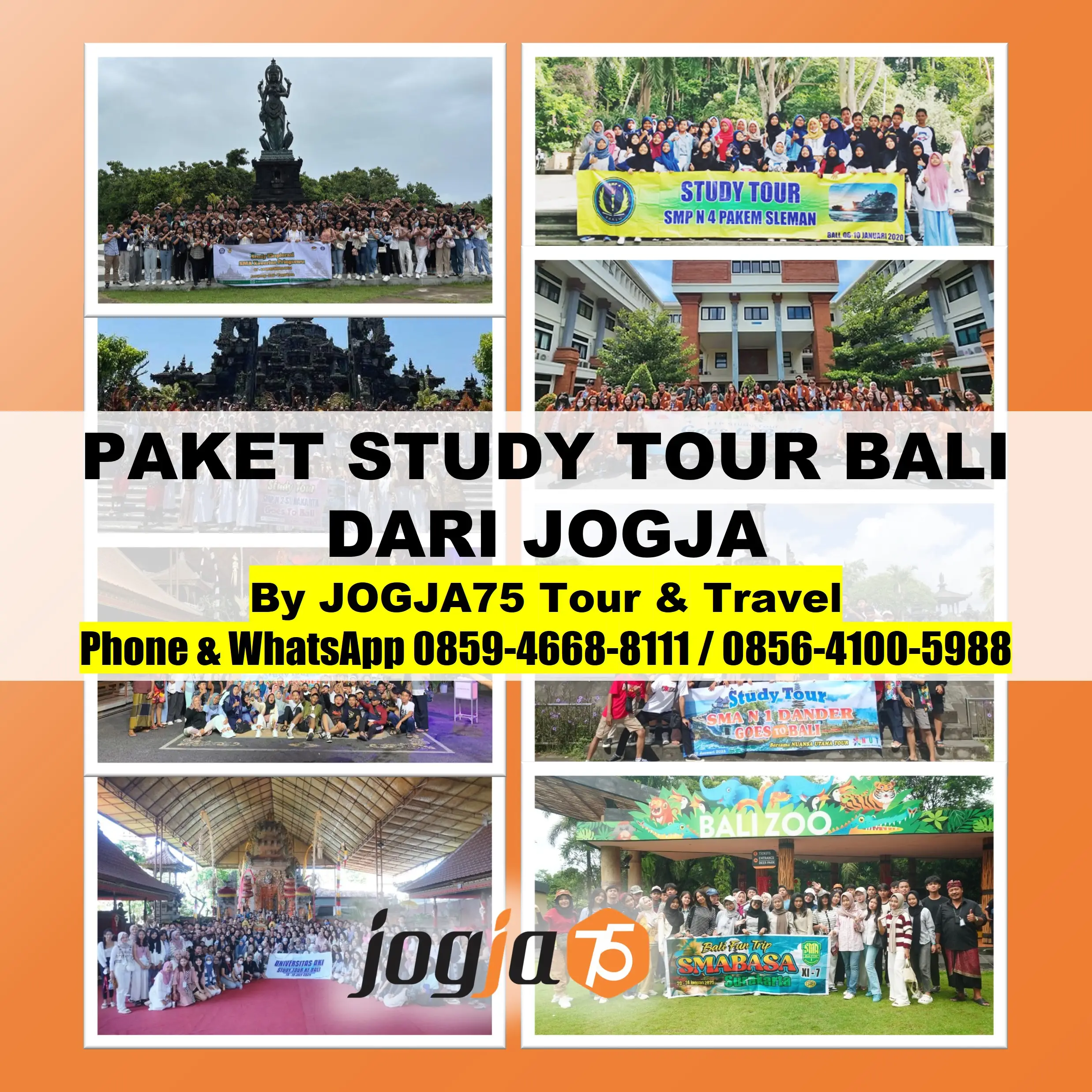paket study tour bali dari jogja eo jogja75 tour travel